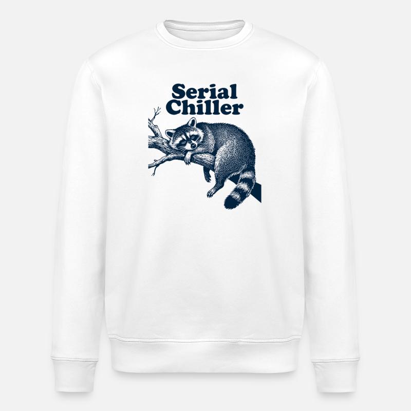 Raton laveur en série - Sweat bio ROLLER Stanley/Stella Unisexe - blanc