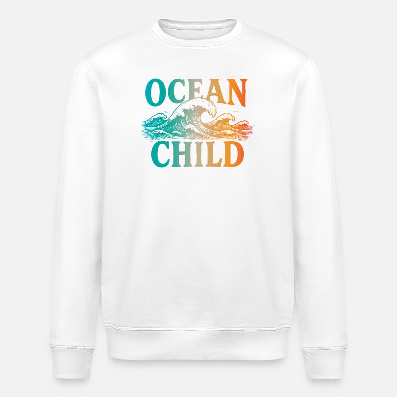 Ocean Child - Stanley/Stella Unisex Bio-Sweatshirt ROLLER - Weiß
