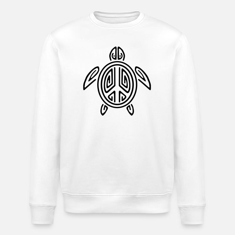Turtle Peace - Stanley/Stella Unisex Bio-Sweatshirt ROLLER - Weiß