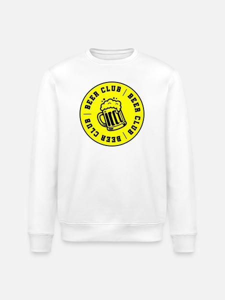 Bier Club Verein Saufen - Stanley/Stella Unisex Bio-Sweatshirt ROLLER - Weiß