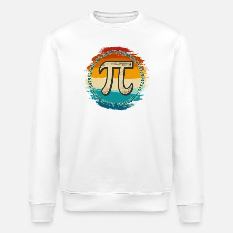 Pi Spectrum Emblem Tee - Stanley/Stella ROLLER Unisex Organic Sweatshirt - white