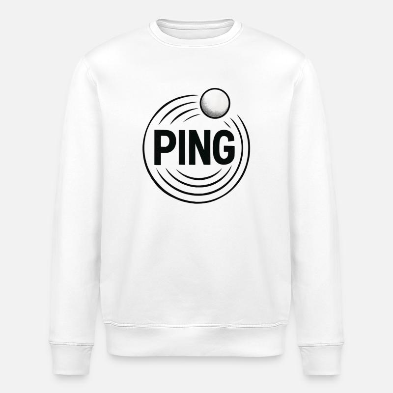Ping Pong - Tennis de Table - Sweat bio ROLLER Stanley/Stella Unisexe - blanc