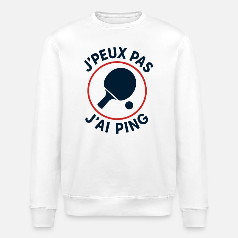 Ich kann nicht, ich ping. - Stanley/Stella Unisex Bio-Sweatshirt ROLLER - Weiß