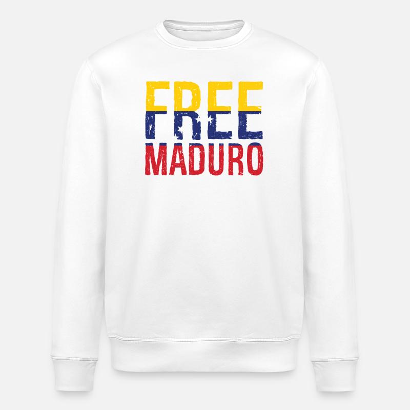 Free Maduro Venezuela - Stanley/Stella Unisex Bio-Sweatshirt ROLLER - Weiß
