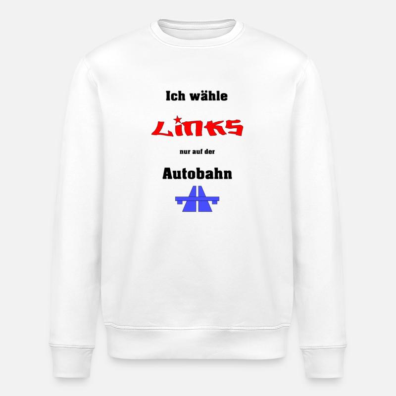 Ich wähle Links - Stanley/Stella Unisex Bio-Sweatshirt ROLLER - Weiß