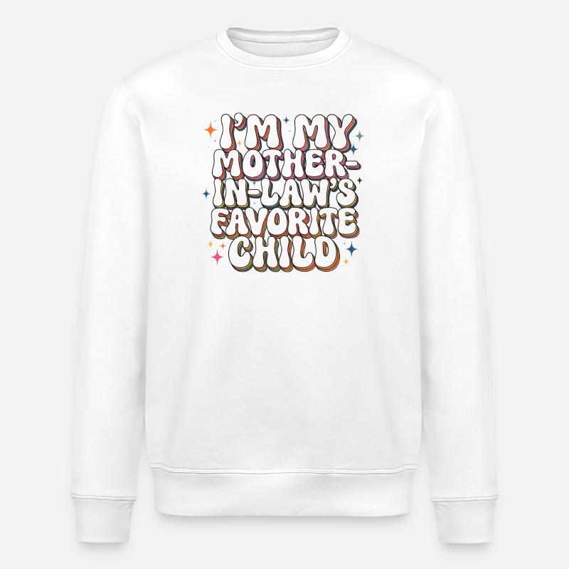 Lieblingskindlicher Schwiegermutter-grooviger Humor - Stanley/Stella Unisex Bio-Sweatshirt ROLLER - Weiß