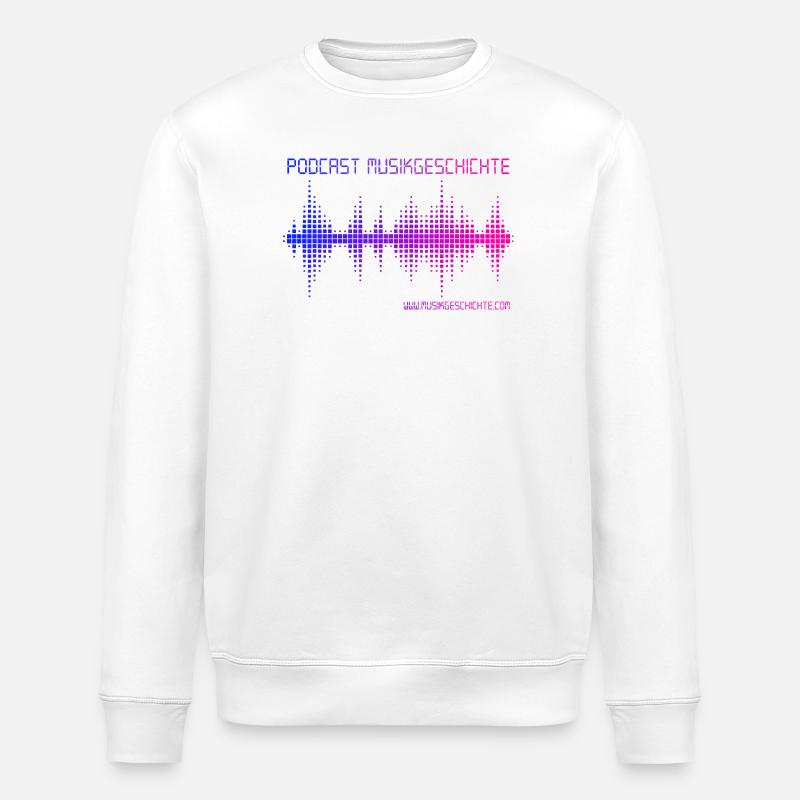 Podcast Musikgeschichte - Stanley/Stella Unisex Bio-Sweatshirt ROLLER - Weiß