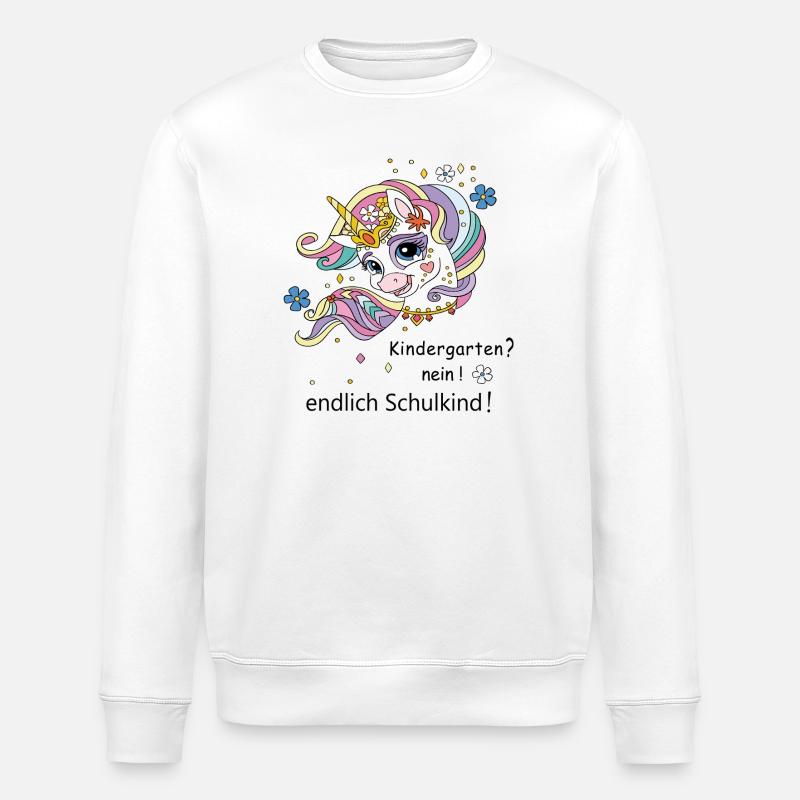 endlich Schulkind - Stanley/Stella Unisex Bio-Sweatshirt ROLLER - Weiß