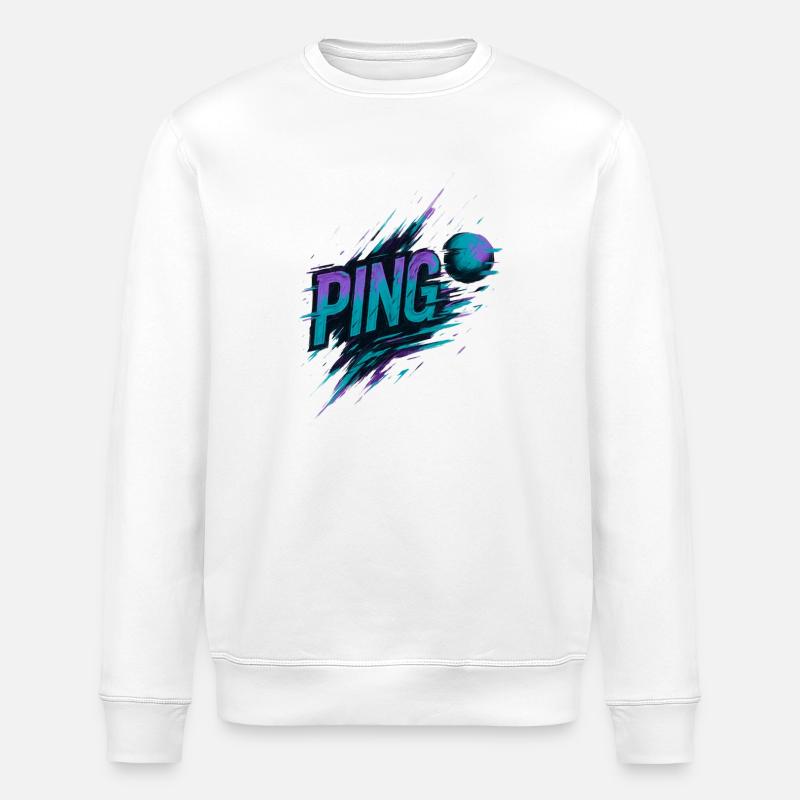 Ping Pong - Tennis de Table - Sweat bio ROLLER Stanley/Stella Unisexe - blanc