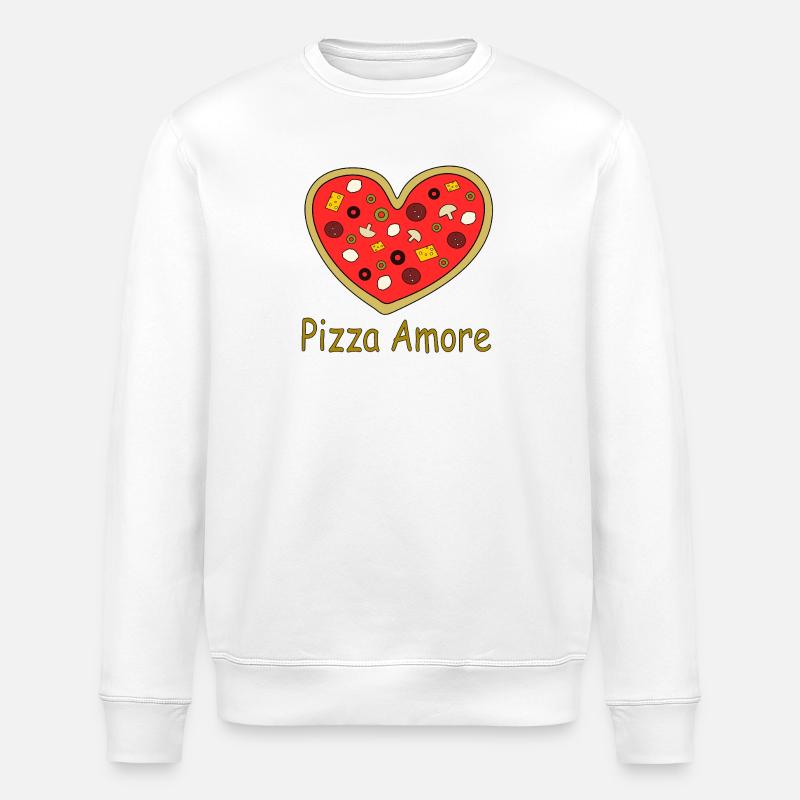 Pizza_Amore - Sweat bio ROLLER Stanley/Stella Unisexe - blanc