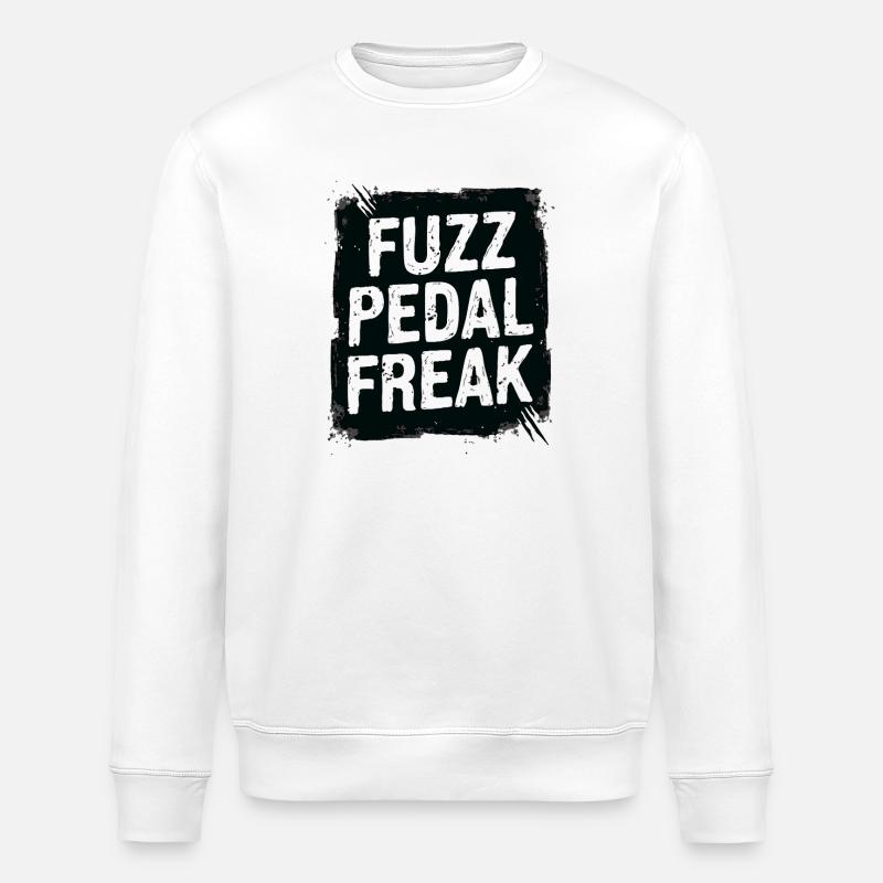 Fuzz Pedal Freak – Gitarren Sound Statement - Stanley/Stella Unisex Bio-Sweatshirt ROLLER - Weiß