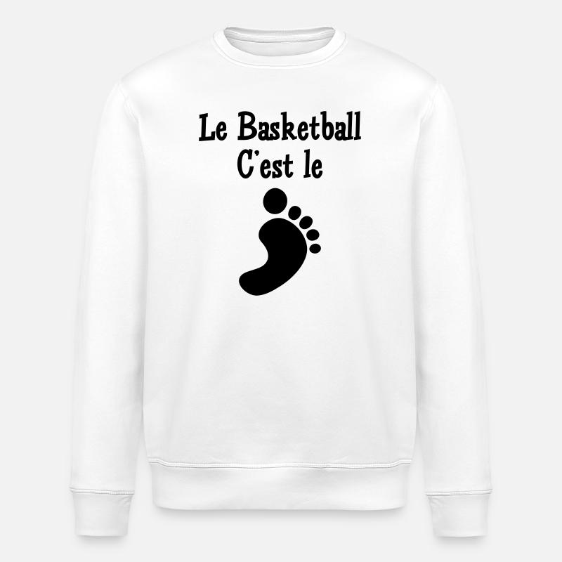 le basketball c'est le pied - Sweat bio ROLLER Stanley/Stella Unisexe - blanc