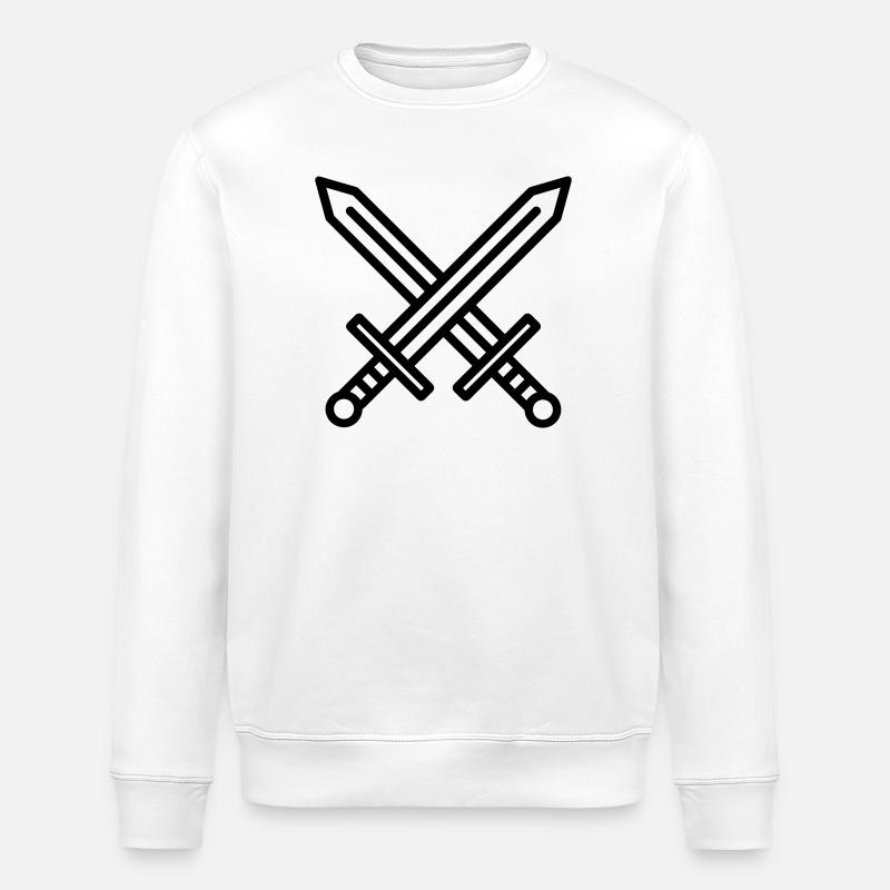 Schwerter - Stanley/Stella Unisex Bio-Sweatshirt ROLLER - Weiß