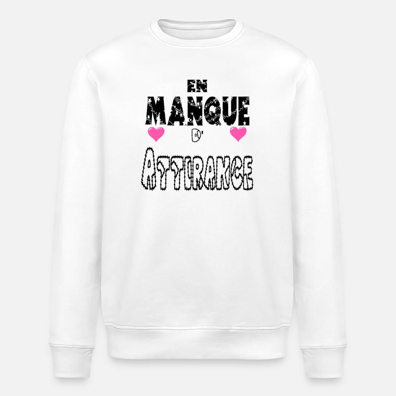 Lacking attraction - Stanley/Stella ROLLER Unisex Organic Sweatshirt - white