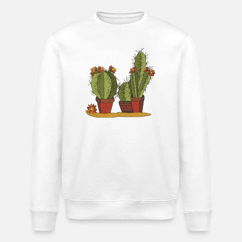 Blumen - Stanley/Stella Unisex Bio-Sweatshirt ROLLER - Weiß