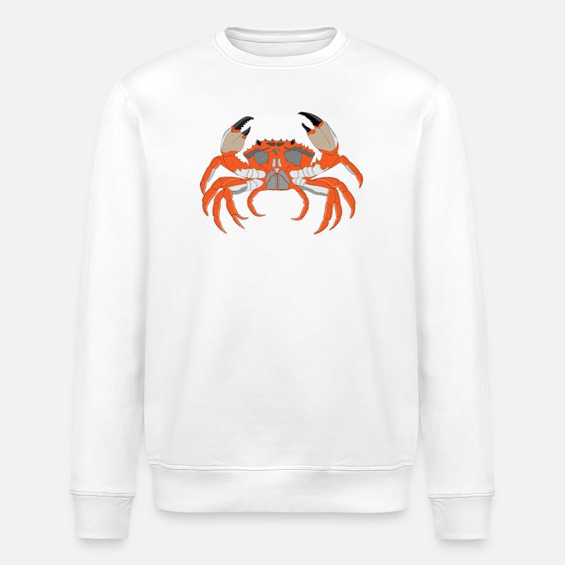 Krabbendruck - Stanley/Stella Unisex Bio-Sweatshirt ROLLER - Weiß