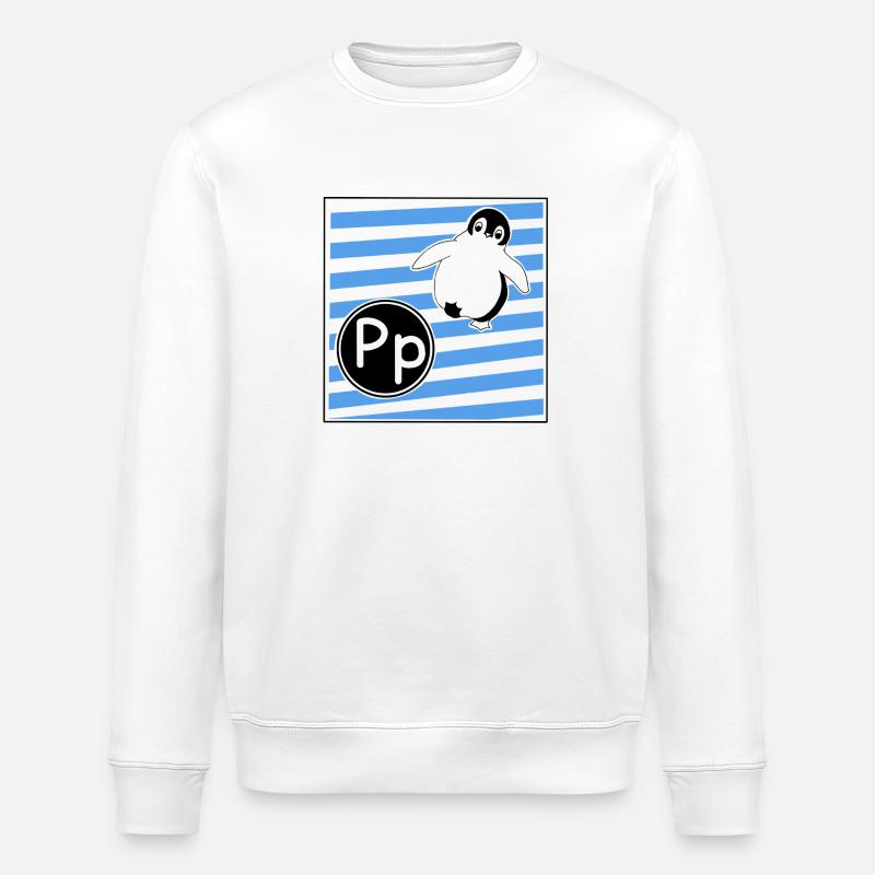 P wie Pinguin - Stanley/Stella Unisex Bio-Sweatshirt ROLLER - Weiß