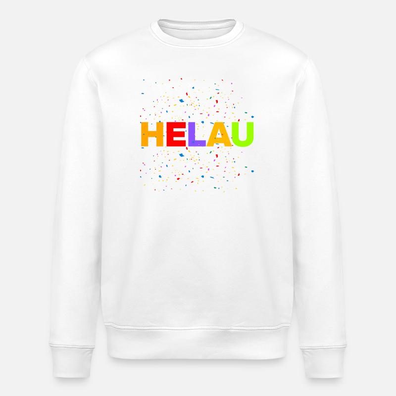 HELAU, EXPLOSION DE CONFETTIS ! - Sweat bio ROLLER Stanley/Stella Unisexe - blanc