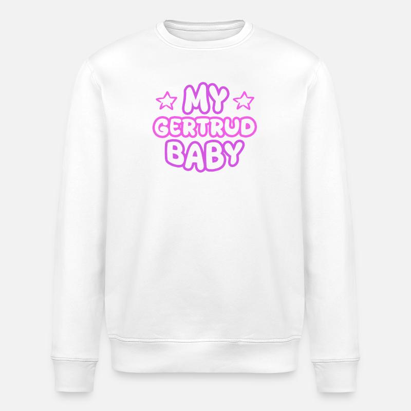 Vorname Gertrud - Stanley/Stella Unisex Bio-Sweatshirt ROLLER - Weiß