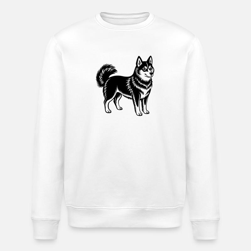 Alaska Klee Kai - Stanley/Stella Unisex Bio-Sweatshirt ROLLER - Weiß