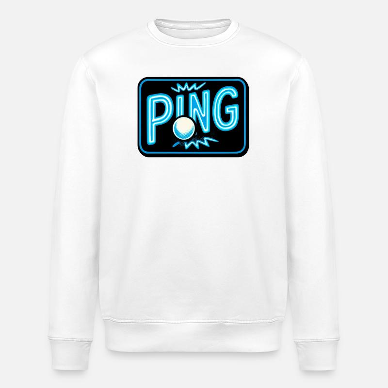 Ping Pong - Tennis de Table - Sweat bio ROLLER Stanley/Stella Unisexe - blanc