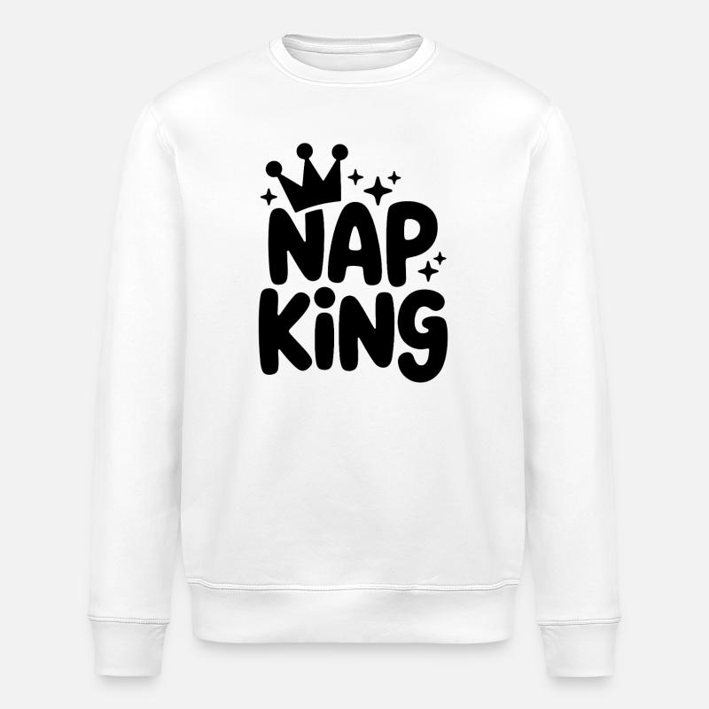 Roi de la sieste : repos royal - Sweat bio ROLLER Stanley/Stella Unisexe - blanc