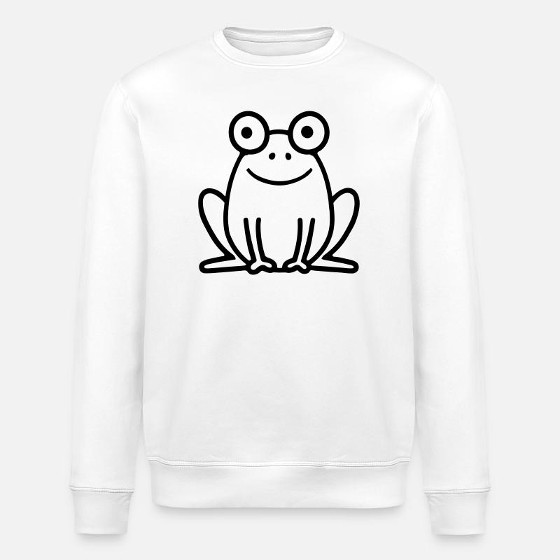 Frosch - Stanley/Stella Unisex Bio-Sweatshirt ROLLER - Weiß