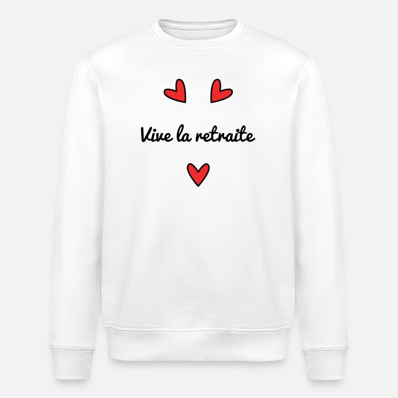 RETRAITE. RETRAITE. RETRAITEE. RETRAITE - Sweat bio ROLLER Stanley/Stella Unisexe - blanc