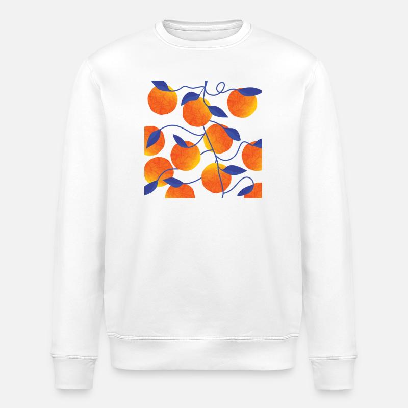 Oranges - Sweat bio ROLLER Stanley/Stella Unisexe - blanc