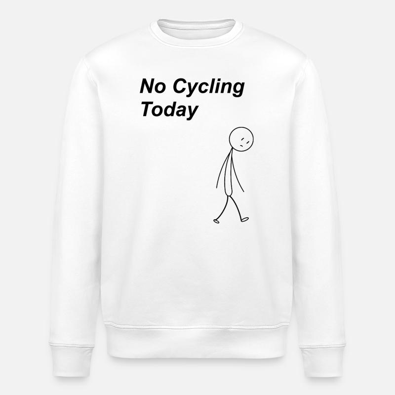 Pas de vélo aujourd’hui - Sweat bio ROLLER Stanley/Stella Unisexe - blanc