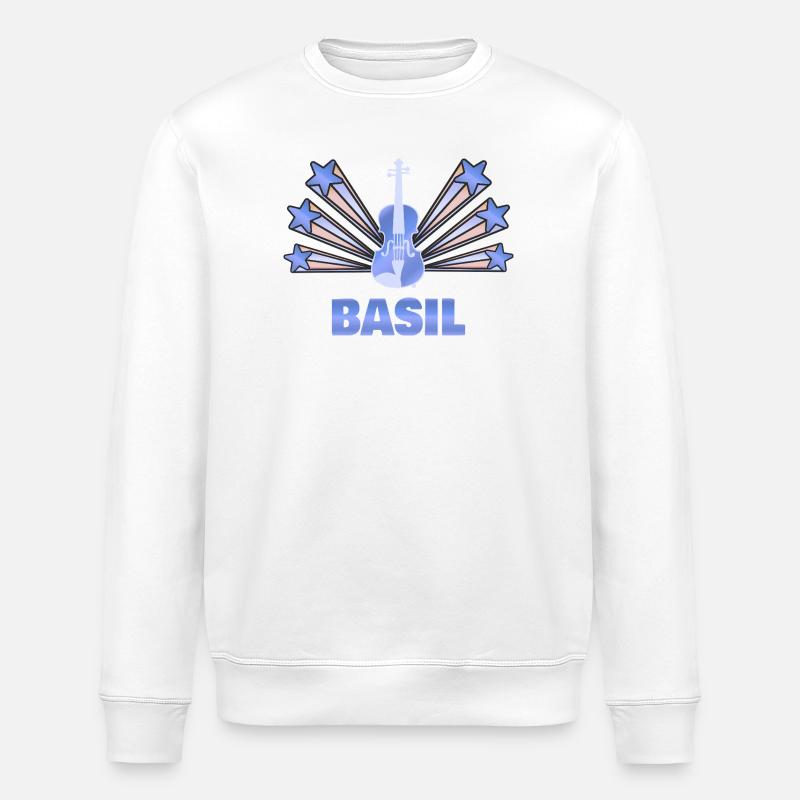 Cadeau pour le basilic - Sweat bio ROLLER Stanley/Stella Unisexe - blanc