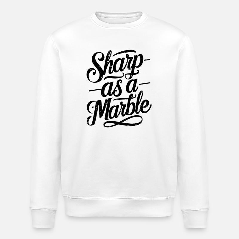 Sharp as a Marble - Stanley/Stella Unisex Bio-Sweatshirt ROLLER - Weiß