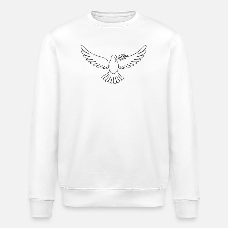 Paix de la colombe - Sweat bio ROLLER Stanley/Stella Unisexe - blanc
