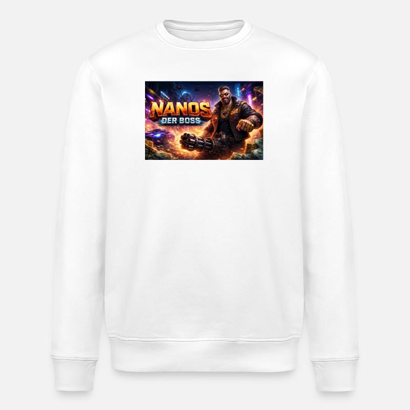Nanos der Bøss - Stanley/Stella Unisex Bio-Sweatshirt ROLLER - Weiß