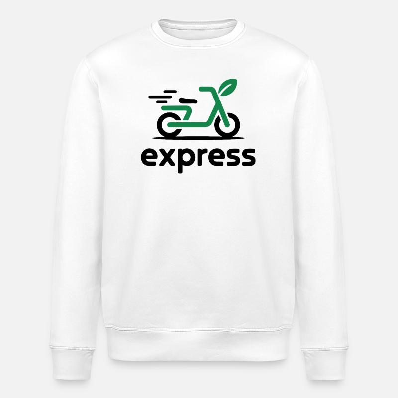 Eco Express Leaf Roller Logo - Stanley/Stella Unisex Bio-Sweatshirt ROLLER - Weiß