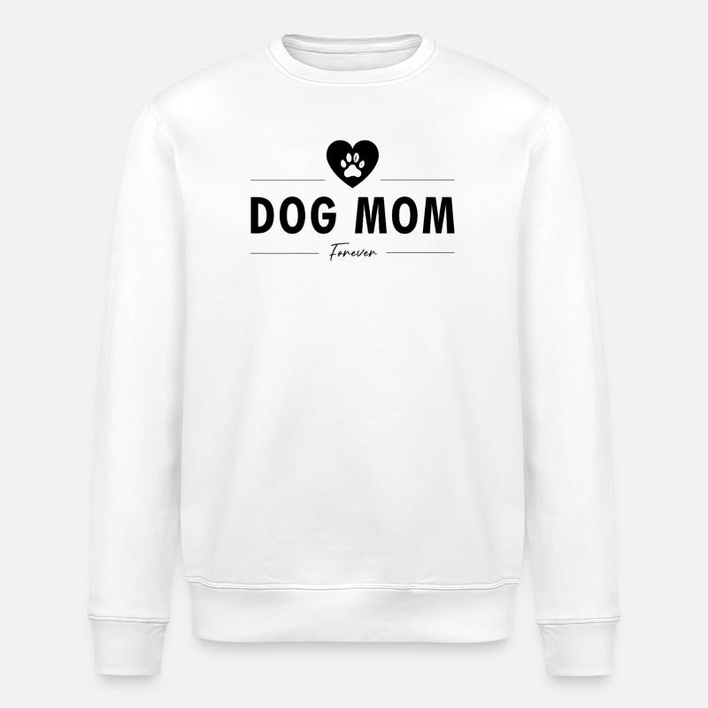 Hundemama (Schwarz) - Stanley/Stella Unisex Bio-Sweatshirt ROLLER - Weiß