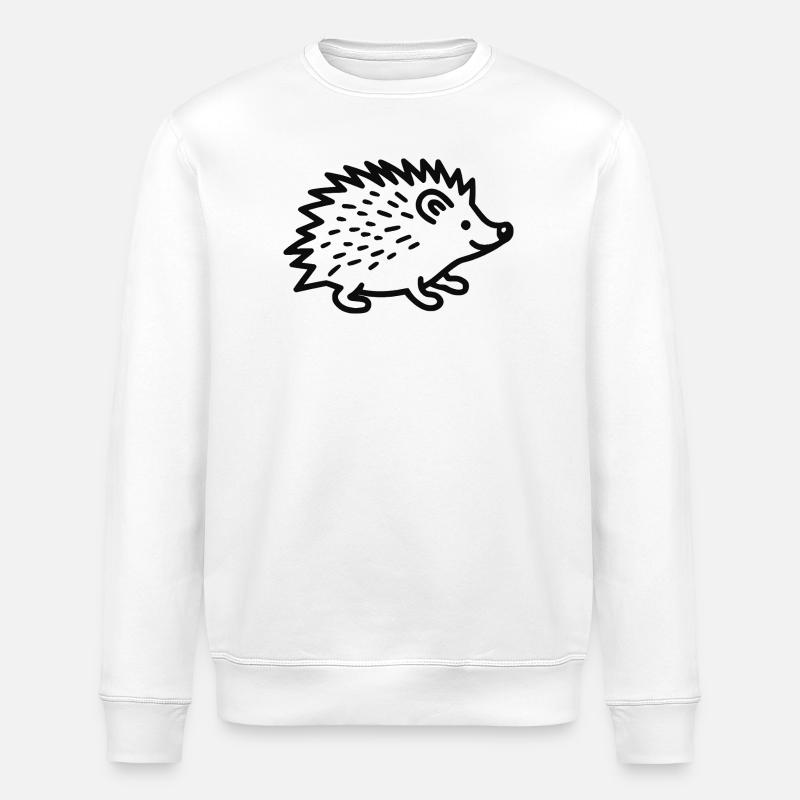 Hérisson doux - Sweat bio ROLLER Stanley/Stella Unisexe - blanc