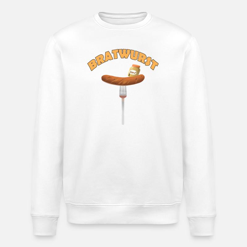 BRATWURST - Stanley/Stella Unisex Bio-Sweatshirt ROLLER - Weiß