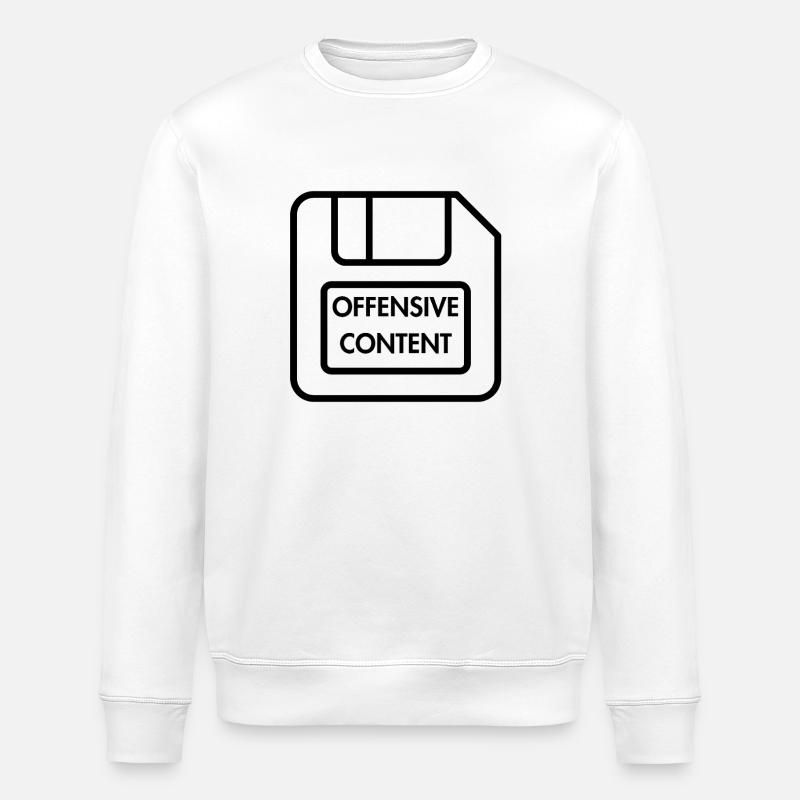 Anstößige Inhalte - Stanley/Stella Unisex Bio-Sweatshirt ROLLER - Weiß