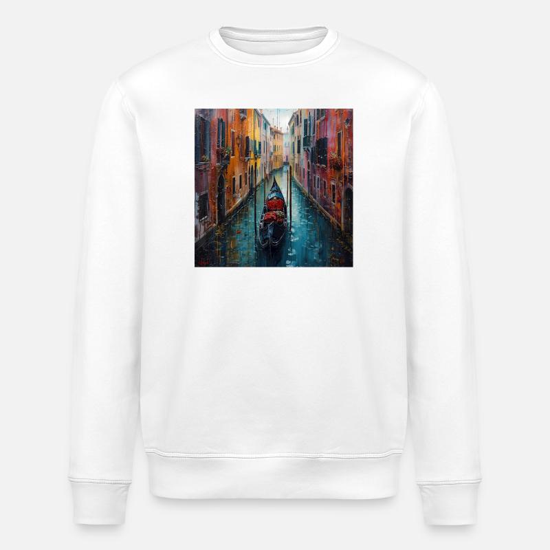 Venedig - Stanley/Stella Unisex Bio-Sweatshirt ROLLER - Weiß
