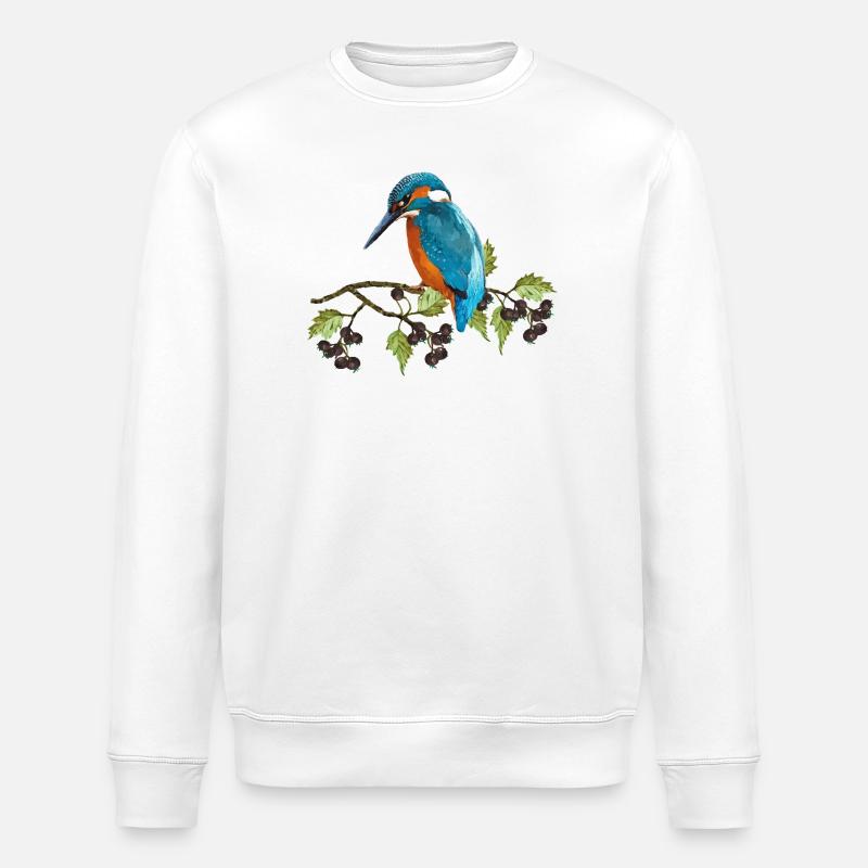Bunter Vogel - Stanley/Stella Unisex Bio-Sweatshirt ROLLER - Weiß