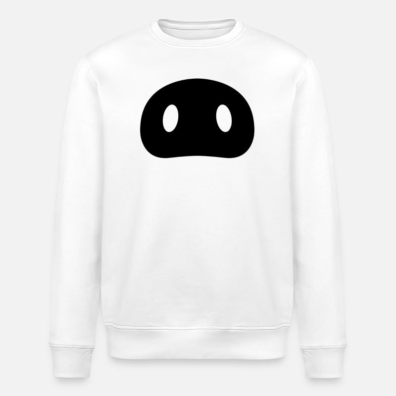 Schweineschnauze - Stanley/Stella Unisex Bio-Sweatshirt ROLLER - Weiß