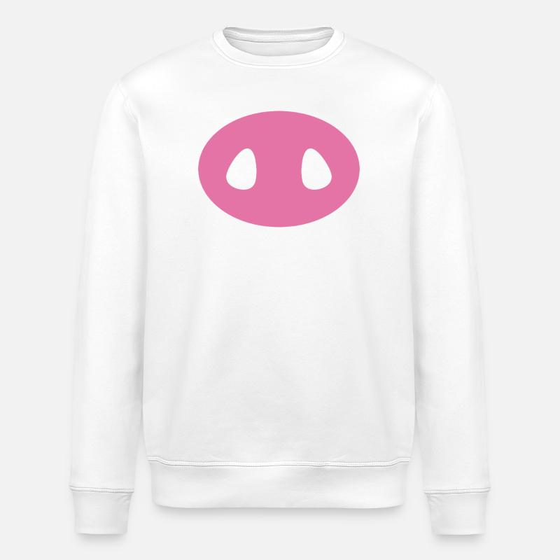 Schweineschnauze - Stanley/Stella Unisex Bio-Sweatshirt ROLLER - Weiß