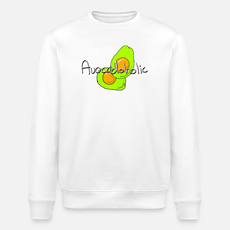 Avocat accro à l’avocat - Sweat bio ROLLER Stanley/Stella Unisexe - blanc