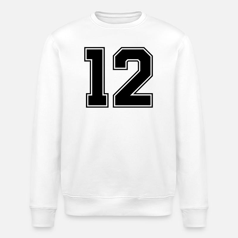 Numéro 12 - Sweat bio ROLLER Stanley/Stella Unisexe - blanc