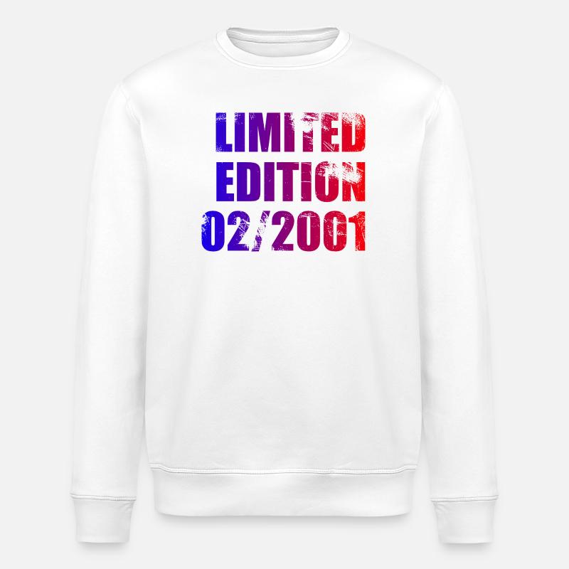 25e anniversaire Édition Limitée 02/2001 - Sweat bio ROLLER Stanley/Stella Unisexe - blanc
