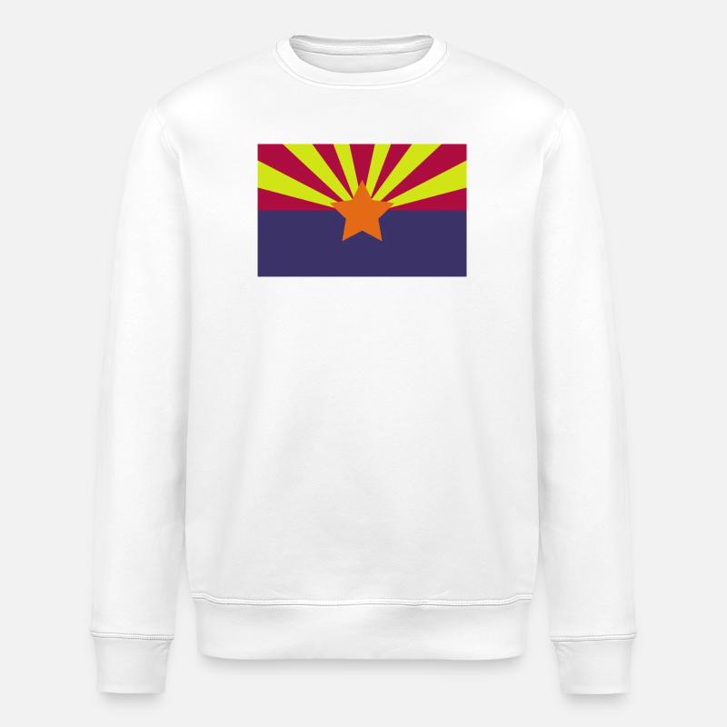 Drapeau de l’Arizona - Sweat bio ROLLER Stanley/Stella Unisexe - blanc