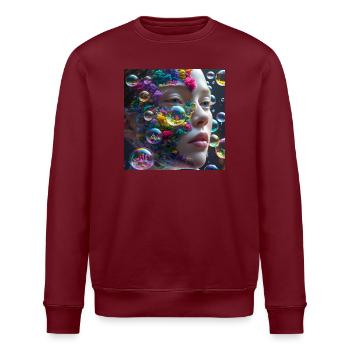 Portrait de corail rêveur - Sweat bio ROLLER Stanley/Stella Unisexe - blanc - Devant - Nik (191cm)