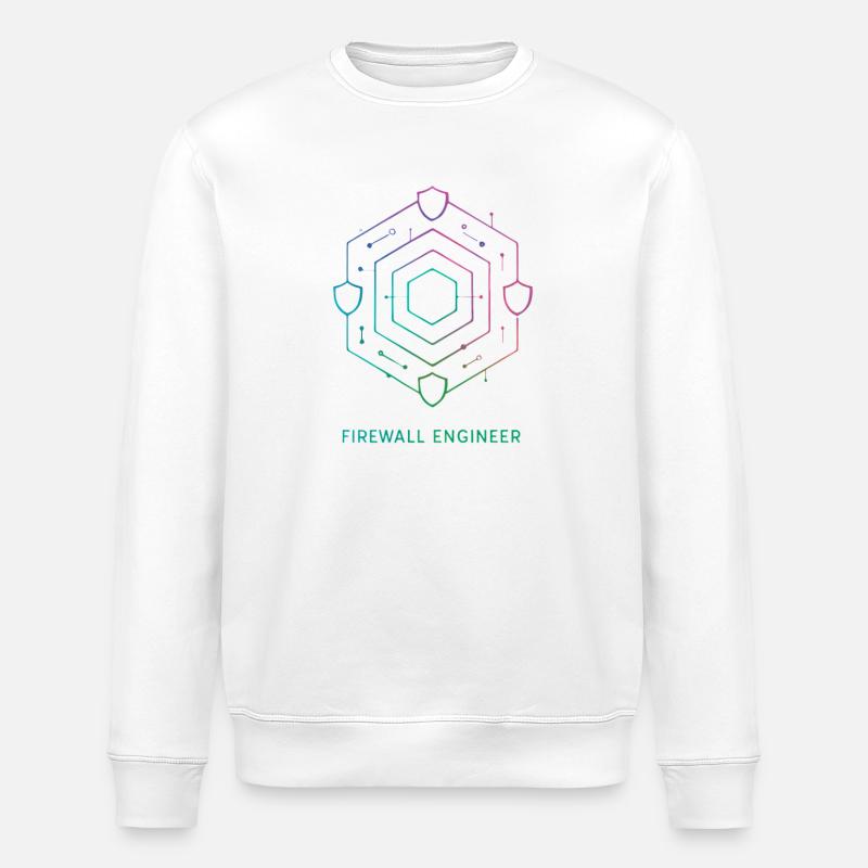 Firewall Engineer - Cybersecurity - Stanley/Stella ROLLER Unisex Organic Sweatshirt - white