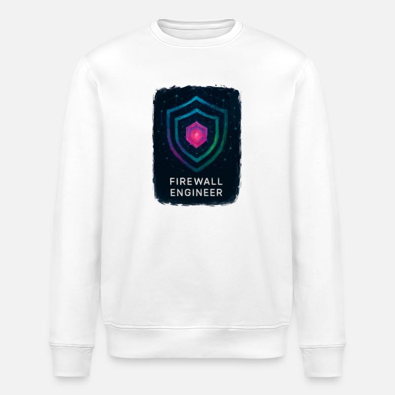 Firewall-Ingenieur – Cybersicherheit - Stanley/Stella Unisex Bio-Sweatshirt ROLLER - Weiß